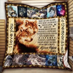 I Love You The Most - Wolves Quilt Geembi™