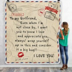 To My Girlfriend, Love Letter Sofa Throw Blanket Geembi™