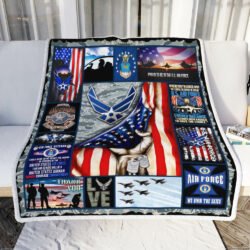 Air Force Veteran. United Sates Air Force Sofa Throw Blanket Geembi™
