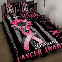 Wear Pink Breast Cancer Awareness Quilt Bedding Set Geembi™