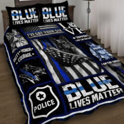 Thin Blue Line - Police Dog Quilt Bedding Set Geembi™