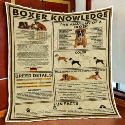 Boxer Knowledge Quilt Blanket Geembi™