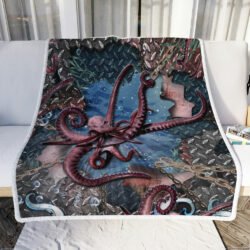 Angry Octopus Breaking Ship Sofa Throw Blanket Geembi™