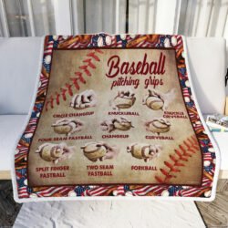 Baseball Pitching Grips Sofa Throw Blanket Geembi™