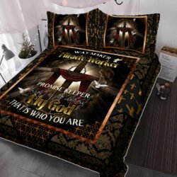 Beautiful Jesus Cross Quilt Bedding Set PSL444QS