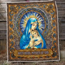 Holy Mary, Mother Of God Quilt Blanket ANL234Q