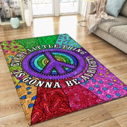 Hippie Rug Every Little Thing Is Gonna Be Alright TRN1460R