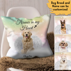 Personalized Dog Cushion Pet Loss Heaven Dog Cushion TRV1411CUCT