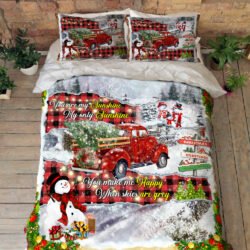 Red Truck You Are My Sunshine Quilt Bedding Set MBH218QS