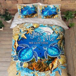 Turtle Couple. You And Me We Got This Quilt Bedding Set THH2907QSv1