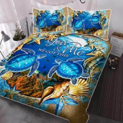 Turtle Couple. You And Me We Got This Quilt Bedding Set THH2907QSv1