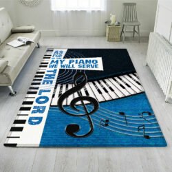 Piano Rug As For Me And My Piano We Will Serve The Lord ANL241Rv1