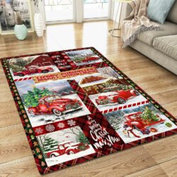 Red Truck Christmas Rug, It's the most wonderful time QNN611R