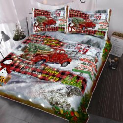 Red Truck You Are My Sunshine Quilt Bedding Set MBH218QS