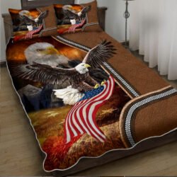 Eagle. American Patriot Quilt Bedding Set THN3526QS
