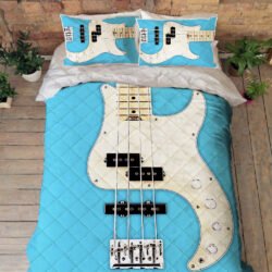 Bass Guitar Quilt Bedding Set THH2920QSv7