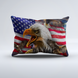 Patriotic Bald Eagle Pillowcase QNK757P