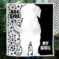 Dog Paws Print Sofa Throw Blanket  Dog Side My Side BNL511B