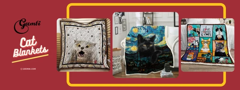 cat print blanket