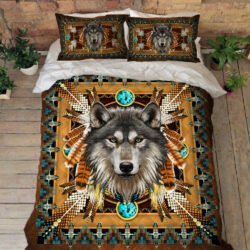 Wolf Native American Quilt Bedding Set TPT25QS