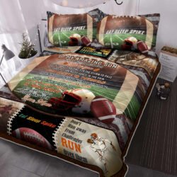 American Football Quilt Bedding Set To My Son Never Feel That You Are Alone BNN496QS