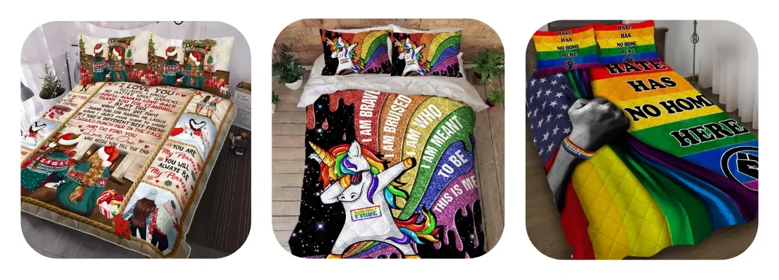 bed quilt sets for wild and wacky