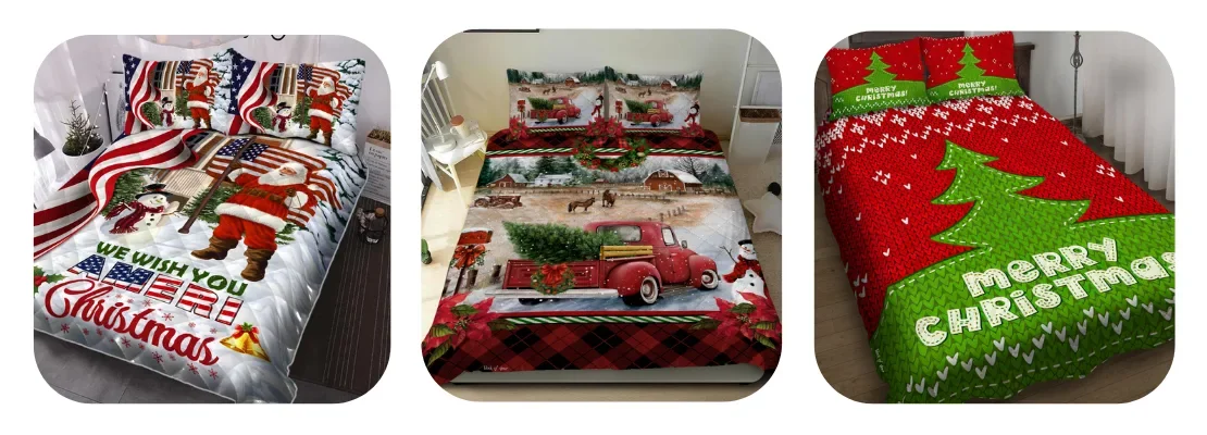 christmas quilt bedspreads
