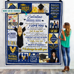 Personalized Happy Graduation Senior 2022, It’s About Learning To Dance In The Rain Quilt Blanket LHA1407QCT