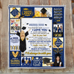Personalized Happy Graduation Senior 2022, It’s About Learning To Dance In The Rain Quilt Blanket LHA1407QCT