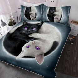 Cat Yin Yang Quilt Bedding Set TQN240QS