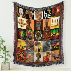 African Culture Woven Blanket Tapestry THB427WB