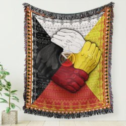 Native American Woven Tapestry Blanket Four Directions NTB108WB