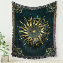 Sun And Moon Mandala Woven Blanket Tapestry BNN258WB