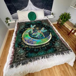 Hippie Woven Blanket Tapestry Dragonfly BNL152WB