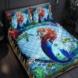 Mermaid Quilt Bedding Set Into The Ocean BNL50QSv1