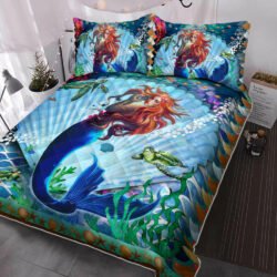 Mermaid Quilt Bedding Set Into The Ocean BNL50QSv1
