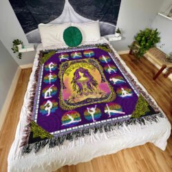 Yoga Woven Blanket Tapestry Believe You Deserve It And The Universe Will Serve It BNN336WB
