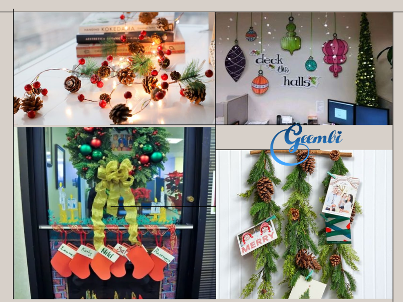 Christmas office door decorating ideas