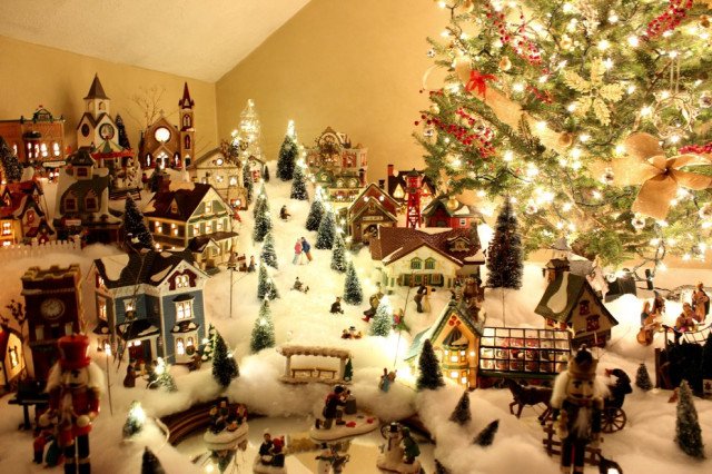 Christmas Village Display Shelf