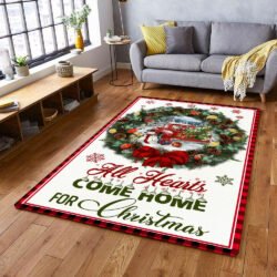 All Hearts Come Home For Christmas Red Truck Rug BNN721R