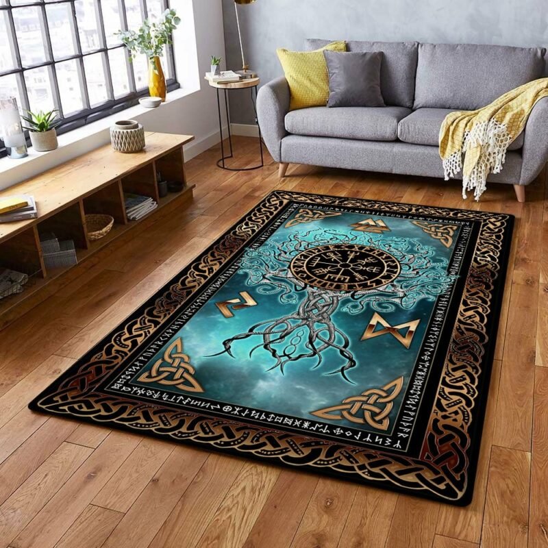 How furniture placement can affect the rug size
