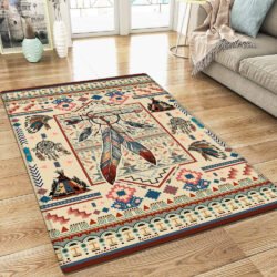 Native Feather Geembi™ Color Feather Native American Rug THH2589Rv3