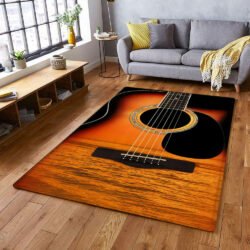 Acoustic Guitar, Guitar Lover, Guitar Rug TPT733R